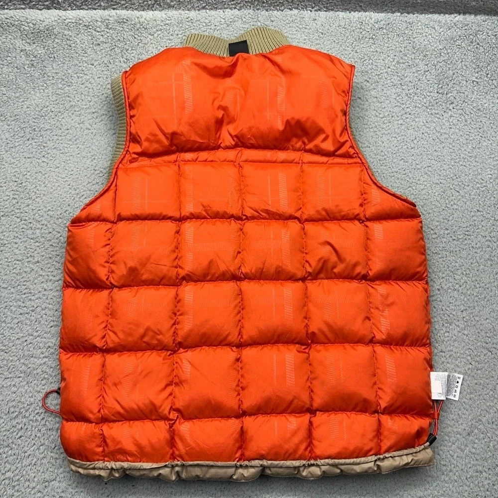 Nike Air Jordan 436554-235 Mens Large Tan Quilted Full-Zip 550 Down Puffer‎ Vest